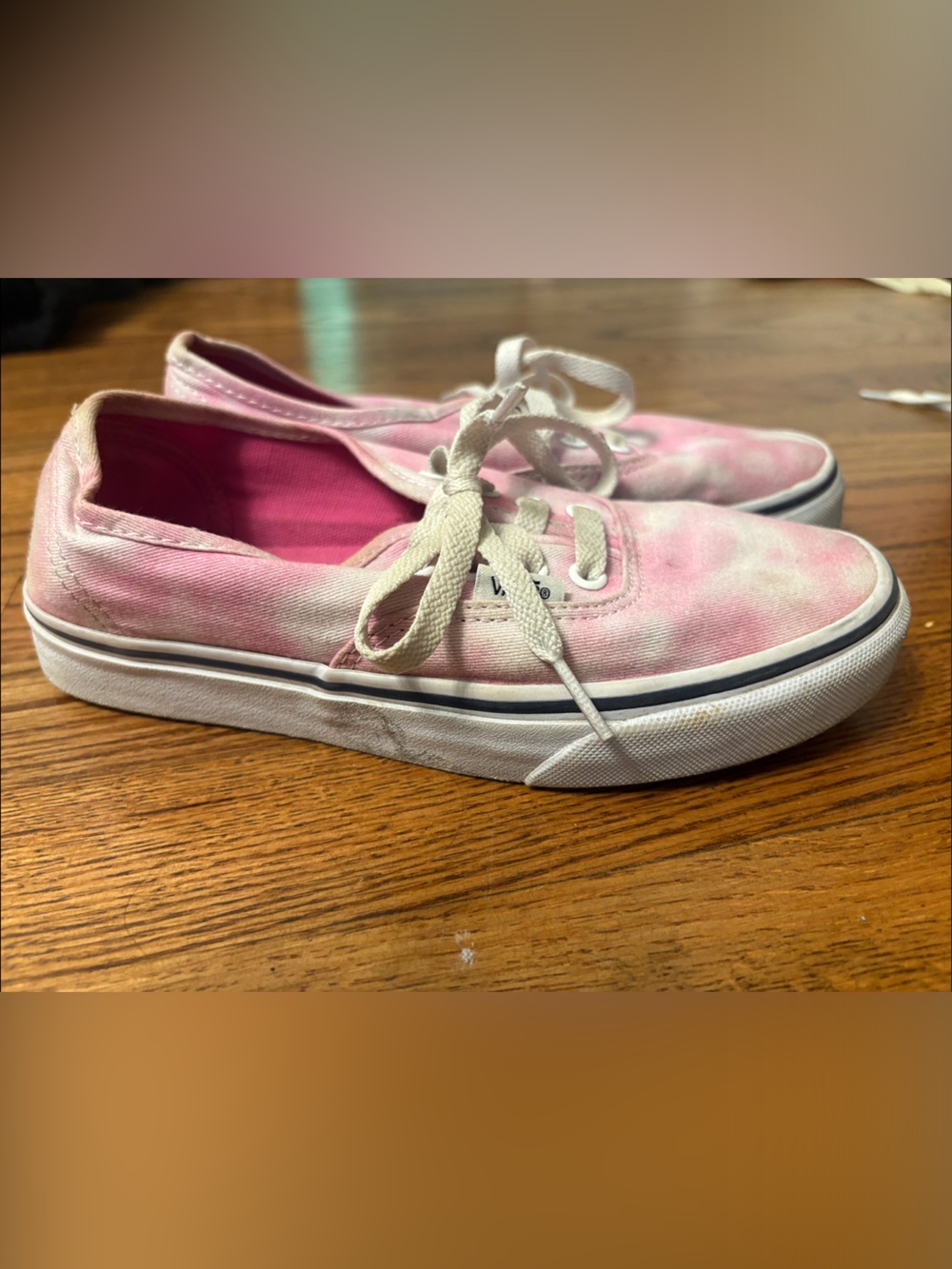 Vans Pink Tie-Dye Canvas Low-Top Sneakers